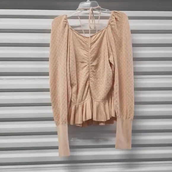 Ulla Johnson Leland Top Blouse Women's Large Cottage Fairy Puff Sleeves - Picture 7 of 16